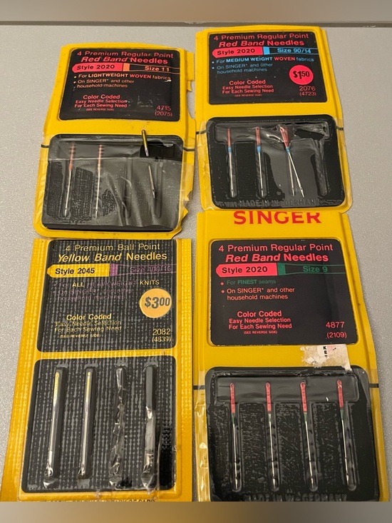 SINGER Style 2020 2045 Sewing Machine Needles Lot Regular Ball Point Heavy Duty - Picture 2 of 9